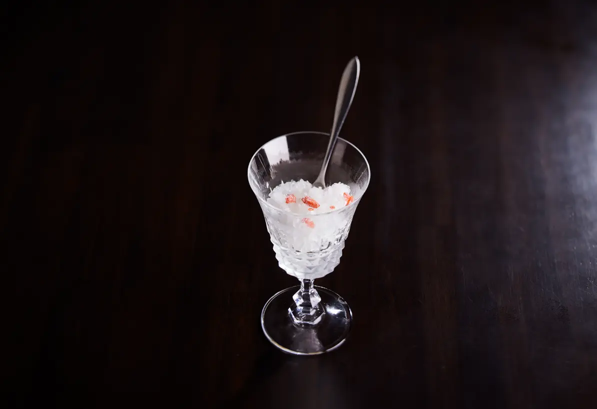 大葉と梅のグラニテ